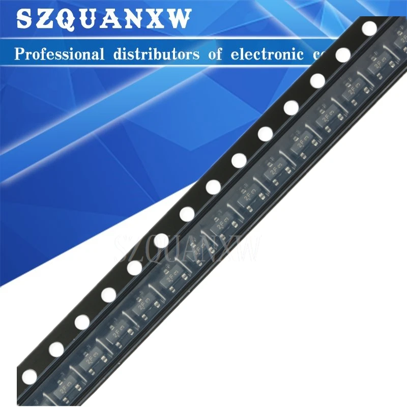 100 PCS/Lot Transistor MMBT2907ALT1G MMBT2907A MMBT2907 2N2907 2F SOT-23 0.8A/60V Triode CMS