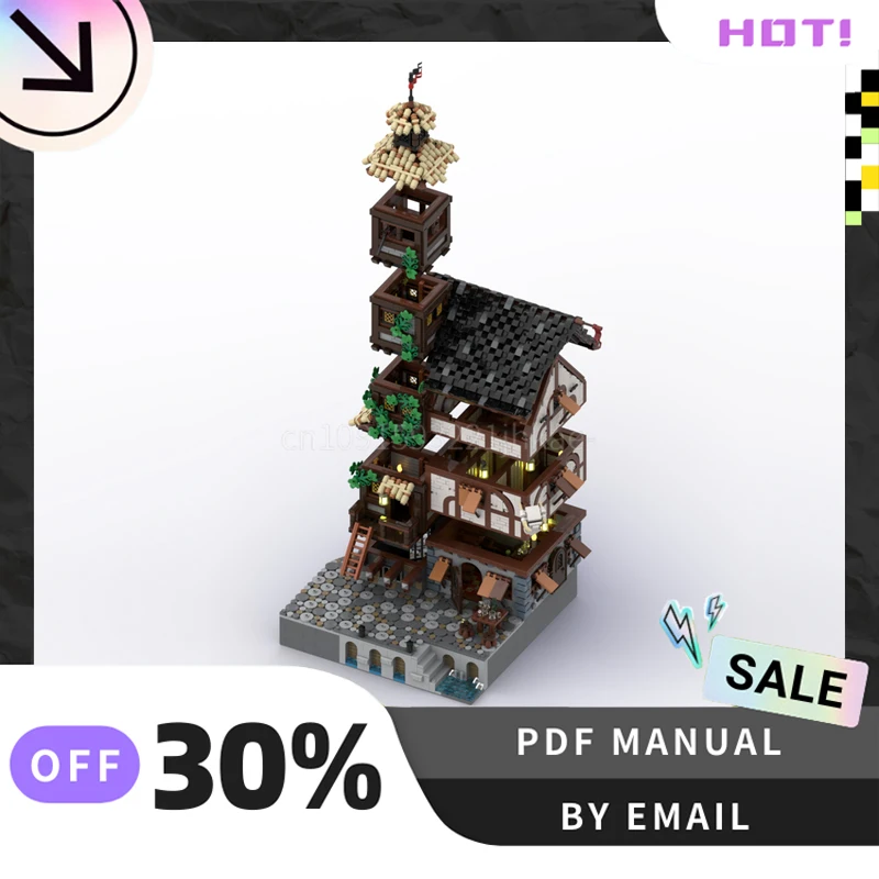 [4830PCS] MOC personalizzato Il Leviatano Creativo Building Blocks Set STEM Giocattoli educativi Modello di costruzione Kit Regali di compleanno