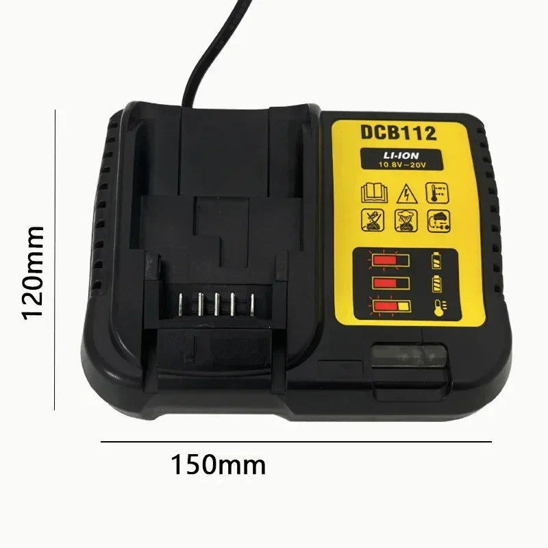 DCB112 Li-ion Battery Charger For DeWalt 10.8V 12V 14.4V 18V 20V Battery DCB118 DCB101 DCB127 DCB609 DCB200 DCB140 DCB105 DCB200