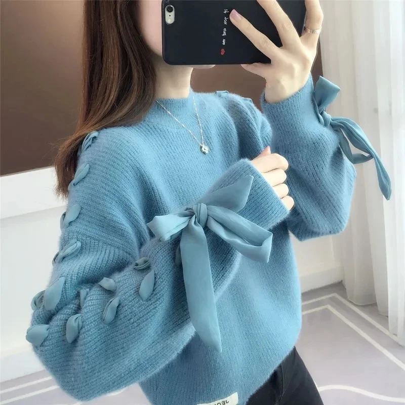 Women Sweaters Casual Loose Long Sleeve Female Jumper2024 New Turtleneck Sweater Autumn Winter Knitted Pullovers