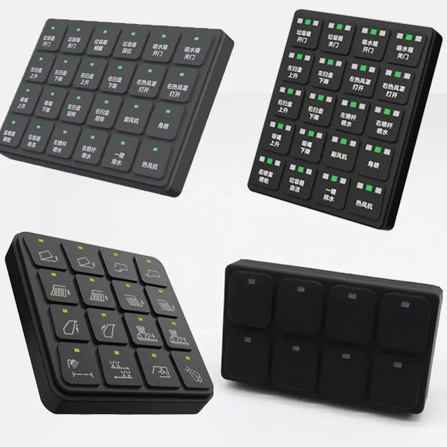 Hot Sale CANbus Control Panel Automotive Silicone Pad Keypad with Control Button Switch Keys Electrical Equipment Button Panel