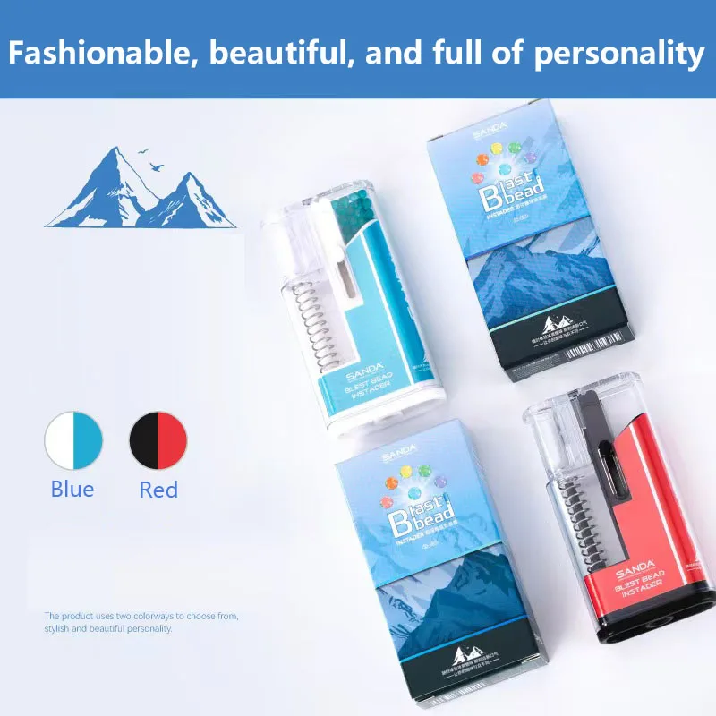 1000 خرزة نكهة + طقم حاقن خرز ساندا | عبوة إعادة تعبئة الخرز السائبة مع أداة دفع احترافية، 10 نكهات فواكه مختلطة #3