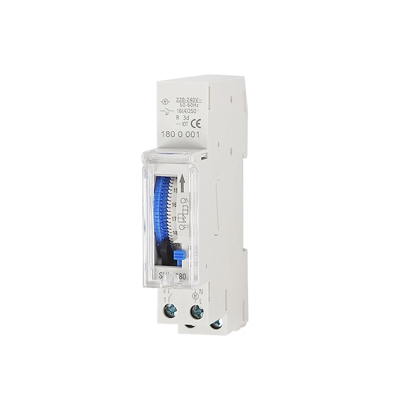SUL180A 24H mechanical timing switch AC24-380 rail type timing switch 15 minute setting memory lock environmental protection