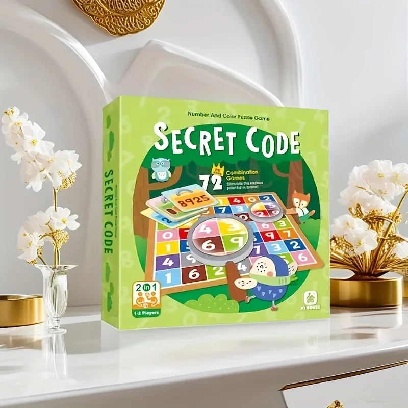 

Educational Code Breaking Board Game for Kids - Parent-Child Bonding STEM Logic Puzzle with Color Challenges, Two-Player Brain T