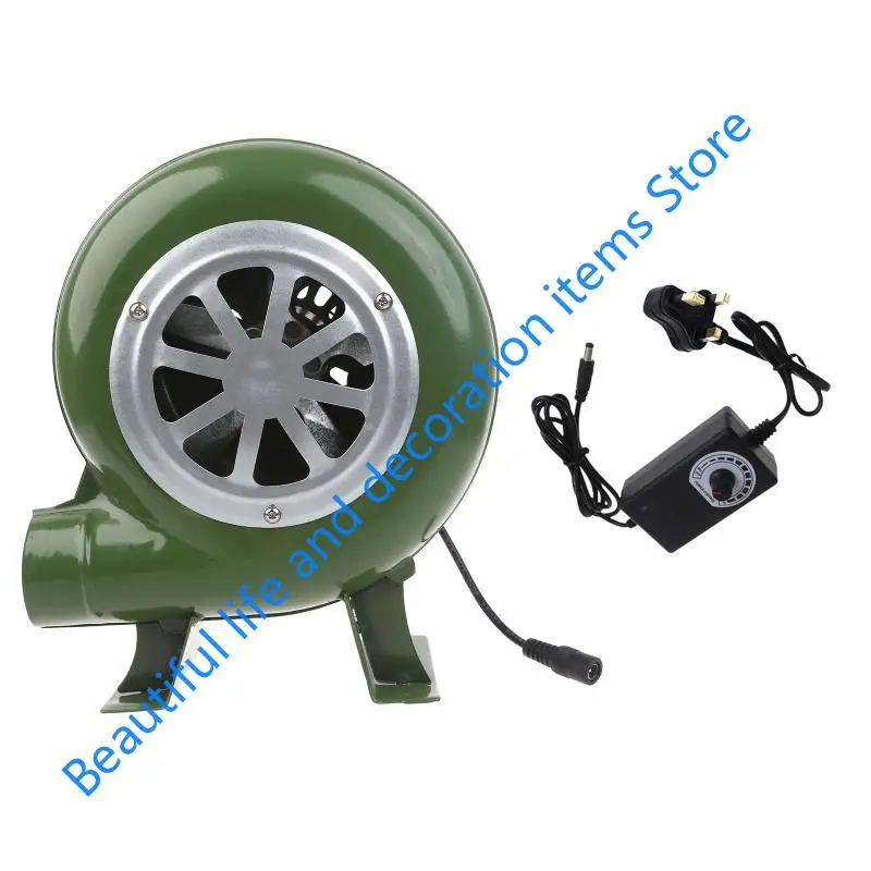 XX9B منفاخ شواء المملكة المتحدة محول صغير حداد Forges منفاخ الحديد والعتاد المحمولة شواء مروحة 12 فولت للتخييم نزهة منفاخ #1