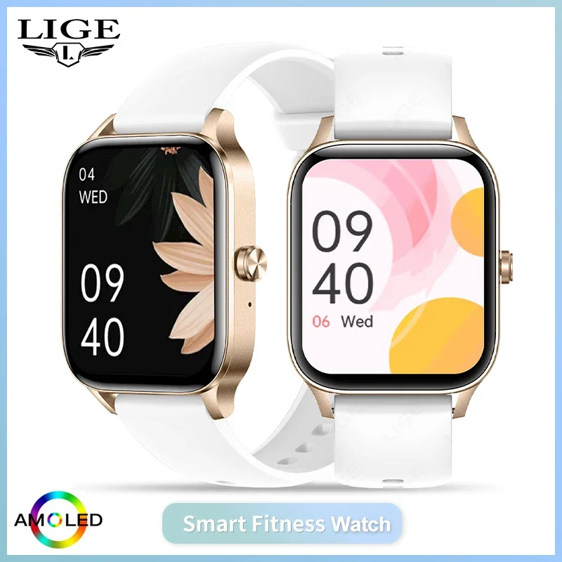 

LIGE Luxury Smart Watches For Women Bluetooth Call Connected Phone Women Watch Health Monitor Sports Smartwatch 2025 Women Gift