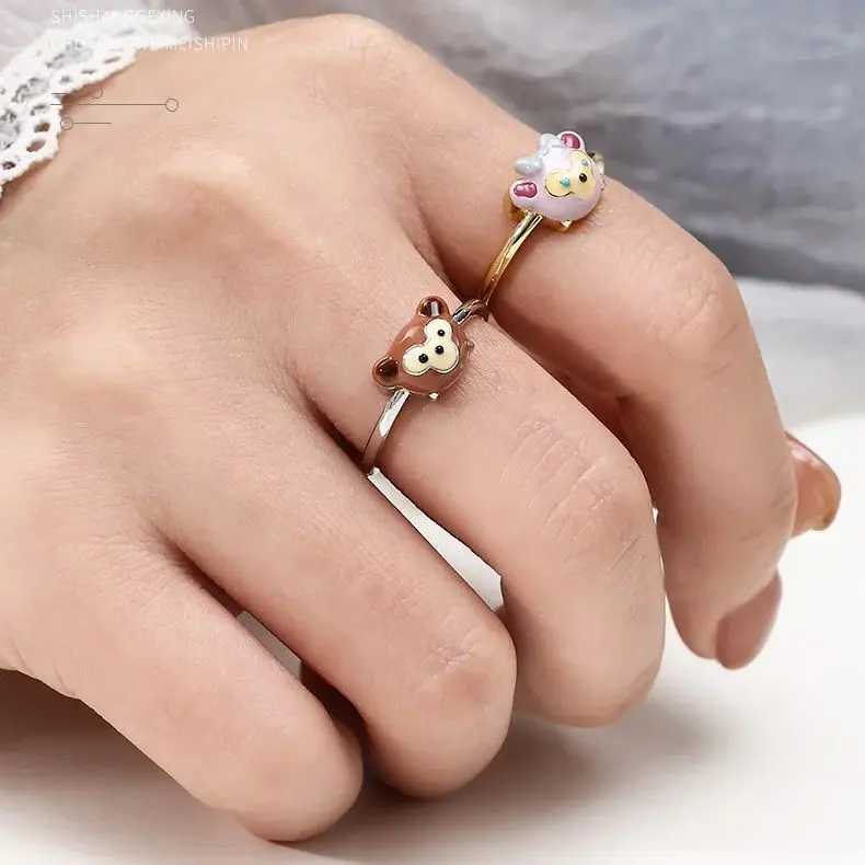 

Женские кольца Disney Duffy ShellieMay для пар, кольца для зверополис, женские кольца, аниме Мультяшные кольца для девочек, милые очаровательные ювелирные изделия, подарок для девушки