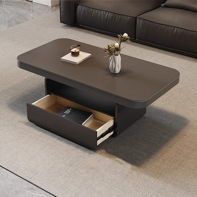 

Modern Minimalist Coffee Table Hidden Storage Rectangle Elegant Neutral Coffee Table Small Design Coffee Table Home Furniture
