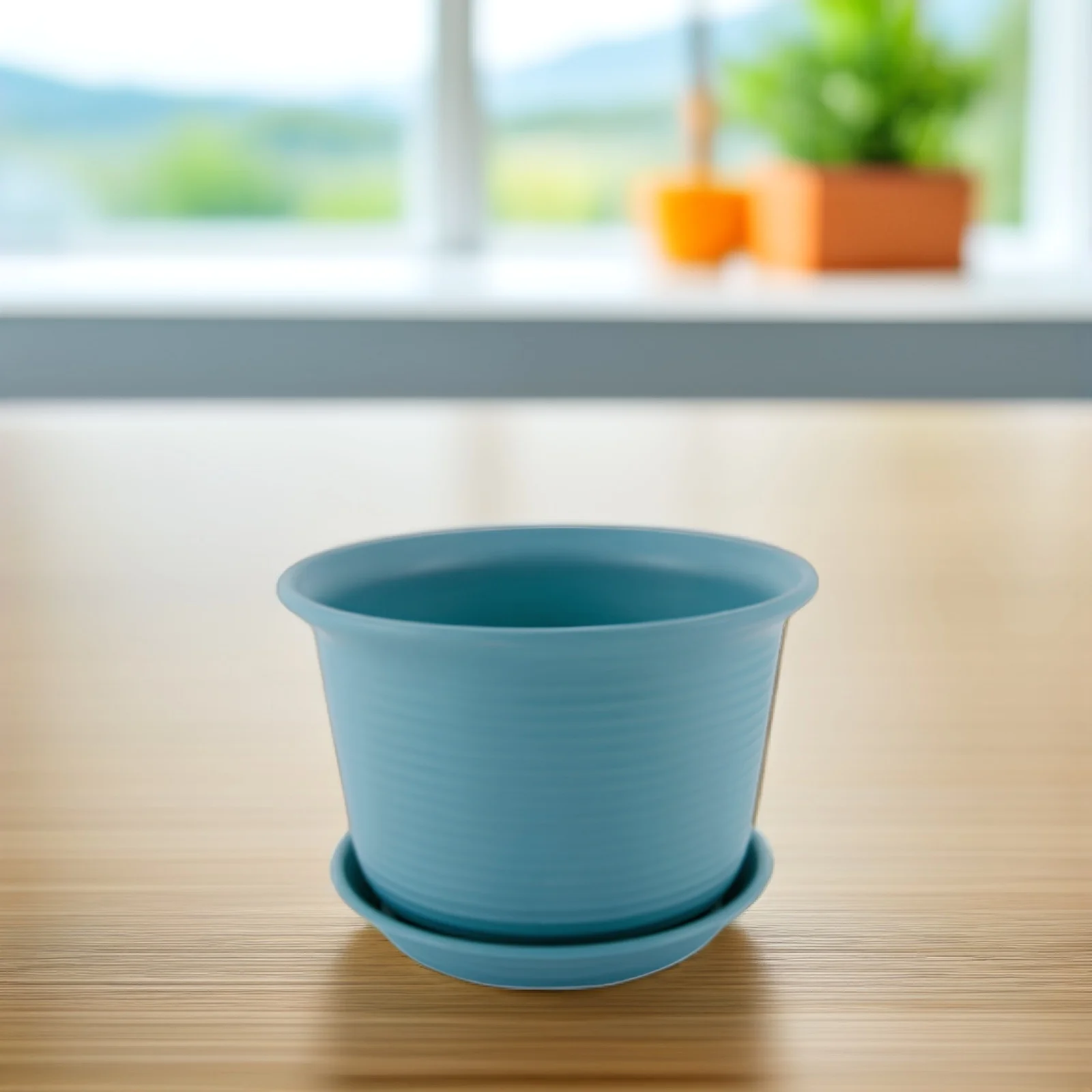 

5 Pcs Pot Decorative Plastic Flowerpot Planters for Home Office Indoor Plastic Plant Pot Garden Bedroom Kitchen