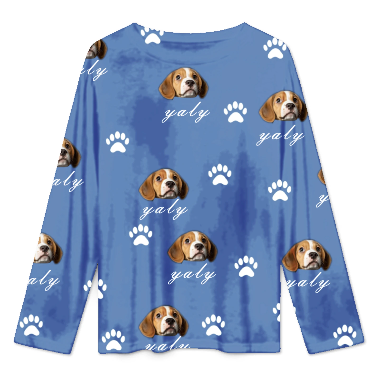 Pijamas de mujer personalizados con cara, ropa de casa, conjunto de pijama de manga larga personalizado para mujer, pijama personalizado con cara, pijamas con foto personalizada