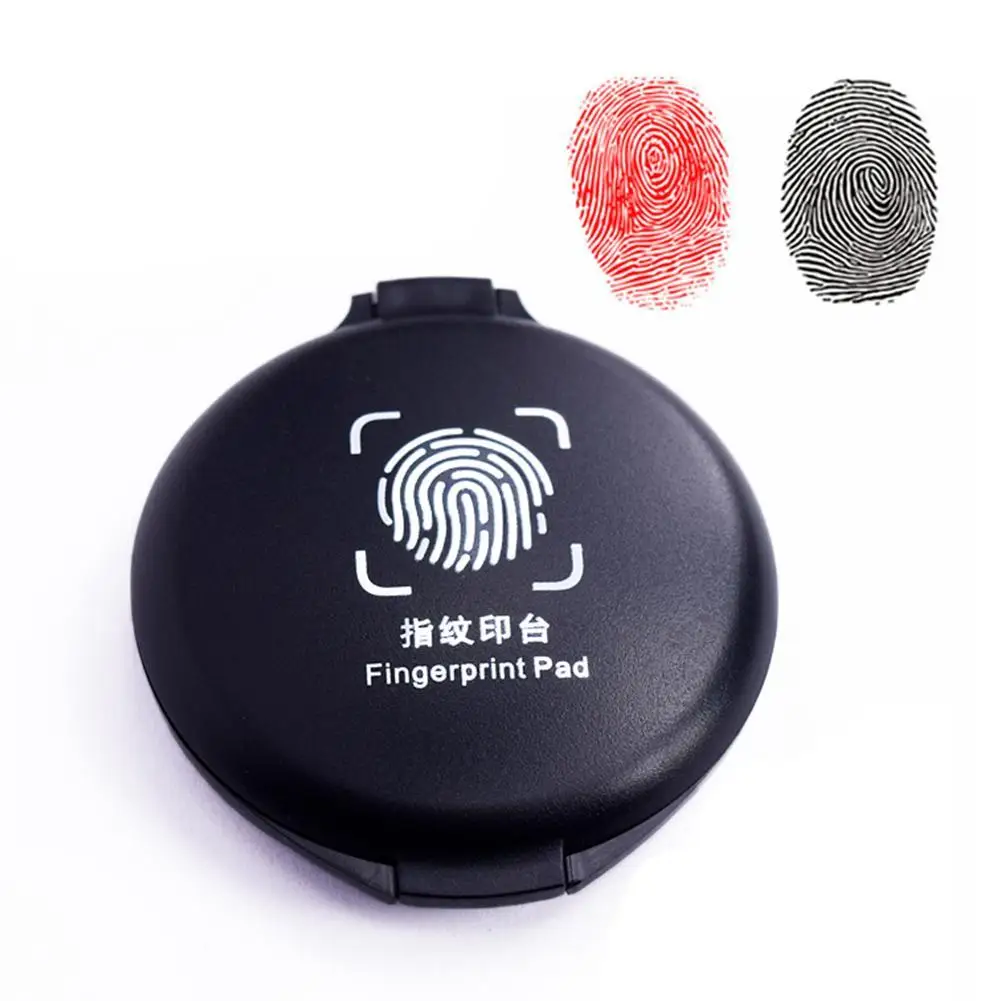 Fingerprint Ink Pad Thumbprint Ink Pad Office Stamp Notary Supplies Identification Fingerprint Card Stamp Pad Fingerprint Pad