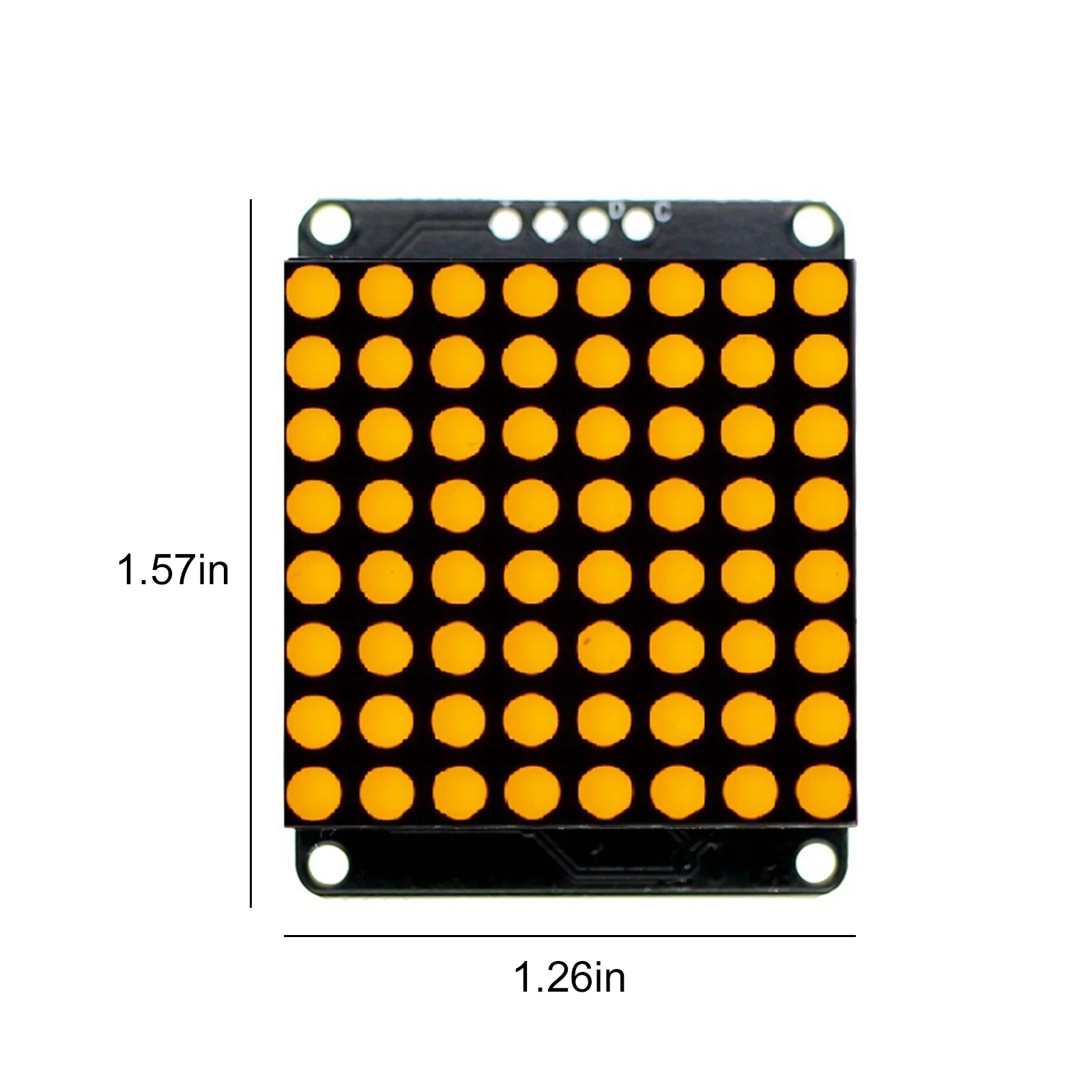 8X8 Matrix LED Matrix Breakout Module I2C Interface LED Dot Matrix Drive Control Module HT16K33 Driver Compatible for Arduino