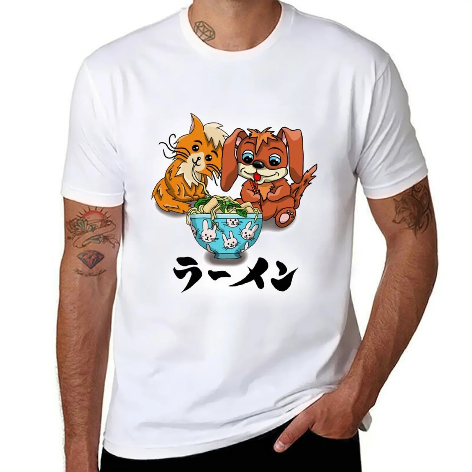 

Everyone loves ramen noodles T-Shirt cotton t shirt pack funny t shirts man T-Shirt