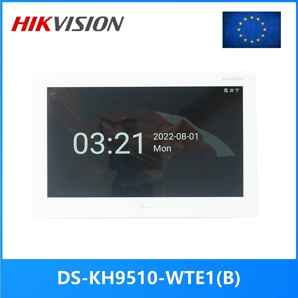 HIKVISION international version 10 inch DS-KH9510-WTE1(B) Indoor Monitor,802.3af POE, app Hik-connect,WiFi,Video intercom