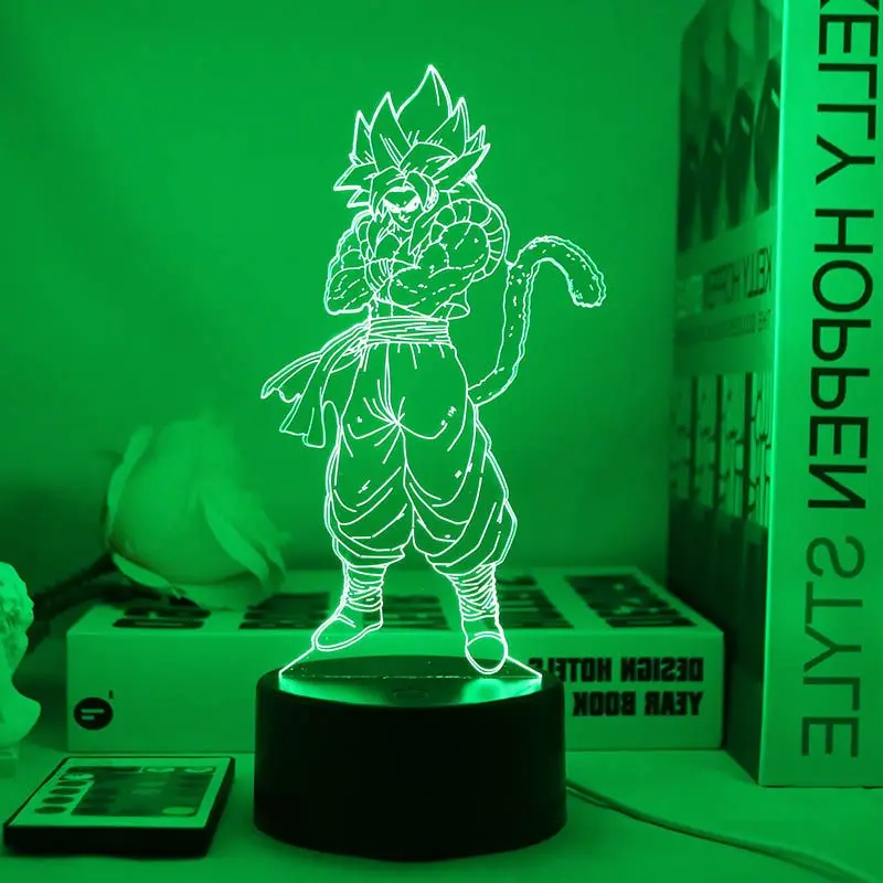 Dragon Ball Son Goku Vegeta led night light high-value cartoon animation printing creative student dormitory desktop ornaments view 3