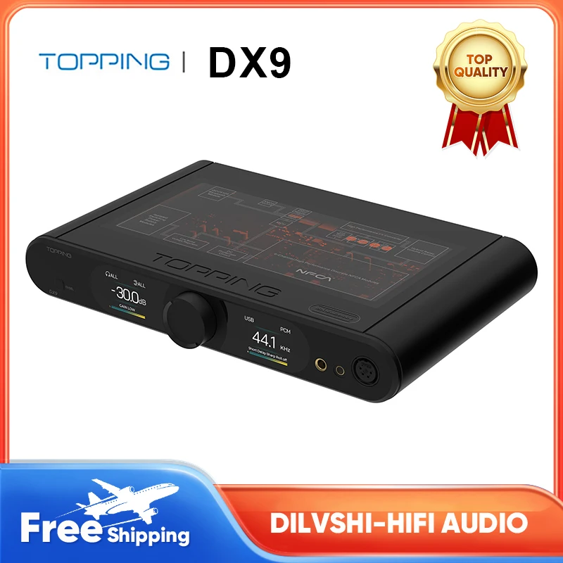 TOPPING-Amplificateur de radiateur de téléphone de sauna, décodeur audio HiFi, pré-médailles de puissance de sortie, 15 travailleurs, DX9, AK4499EQ