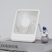 Foldable Desk Fan with Adjustable Stand - 3 Wind Speeds, Low Noise, USB Rechargeable, Long Battery