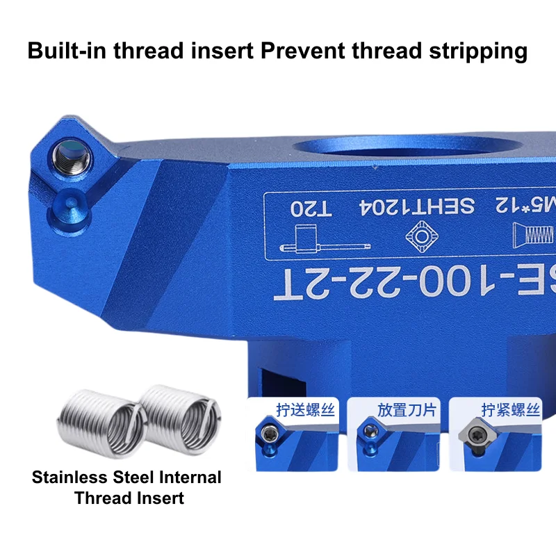 AP16 SE12 Blade BAP400R KM12 SEKT1204 APKT1604 Insert into BT30 BT40 BT50 FMB22 Tool Holder with Double-Edged Bridge Blade
