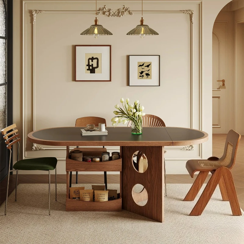 Vintage Storage Dining Table Folding Space Savers 4 Chairs Dining Tables Kitchen Minimalist Juegos De Comedor Home Furniture