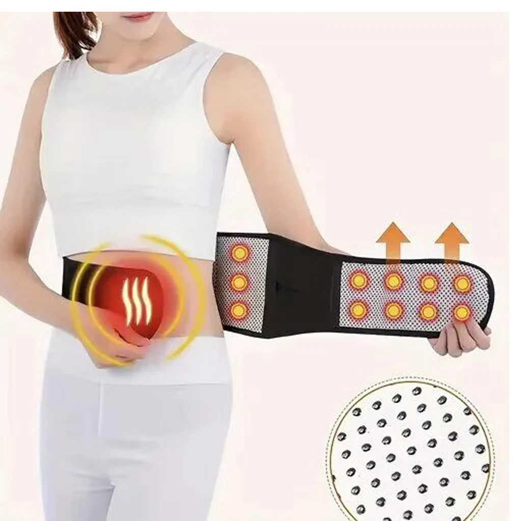 

1PCS Thermal Magnetic Therapy Lumbar Support Belt Lower Back Brace for Men Women,Self-Heating Waist Strap with Gauss Magnets