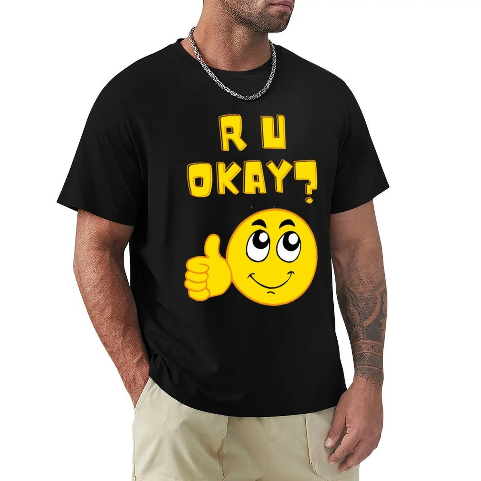 

R U okay are you okay T-Shirt graphic t shirts T-shirts man animal prinfor boys big and tall t shirts for men