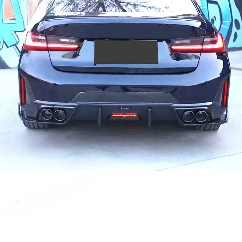 G20 G28 2023-UP Carbon Fiber Rear Lip Diffuser Back Bumper Spoiler Separator Body Kit