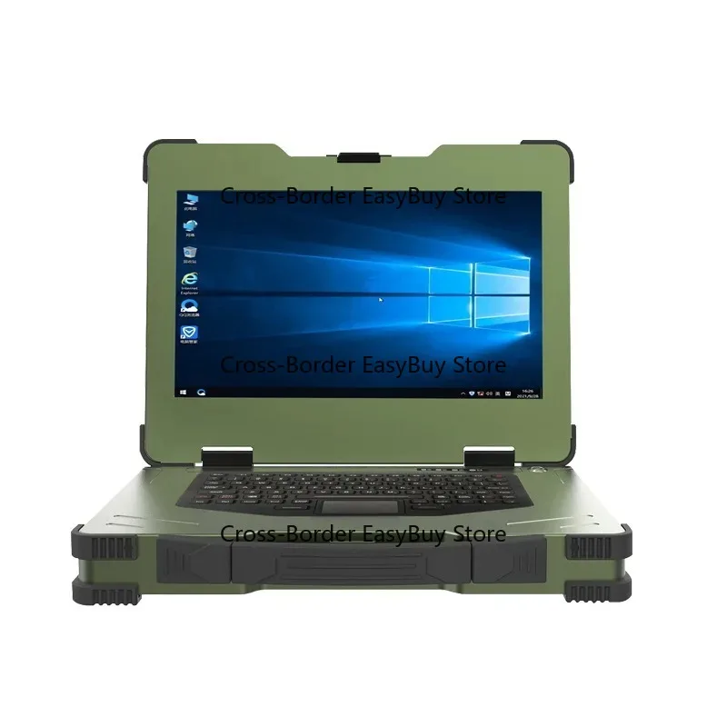 15.6 Inch Rugged Notebook Outdoor Three-Proof Laptop IP65 Dustproof Waterproof Drone Ground Station Industrial Computer