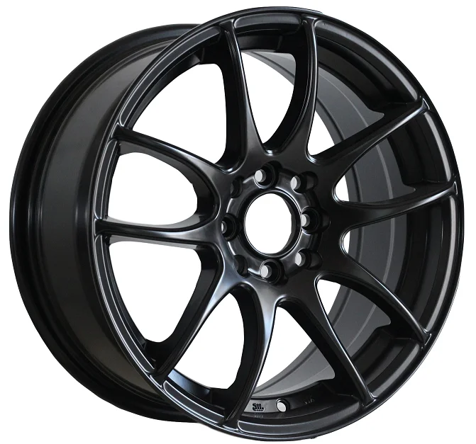 13x7 inch 4x100/114.3 deep dish car alloy wheels with 4 spoke, negative offset wheel rims