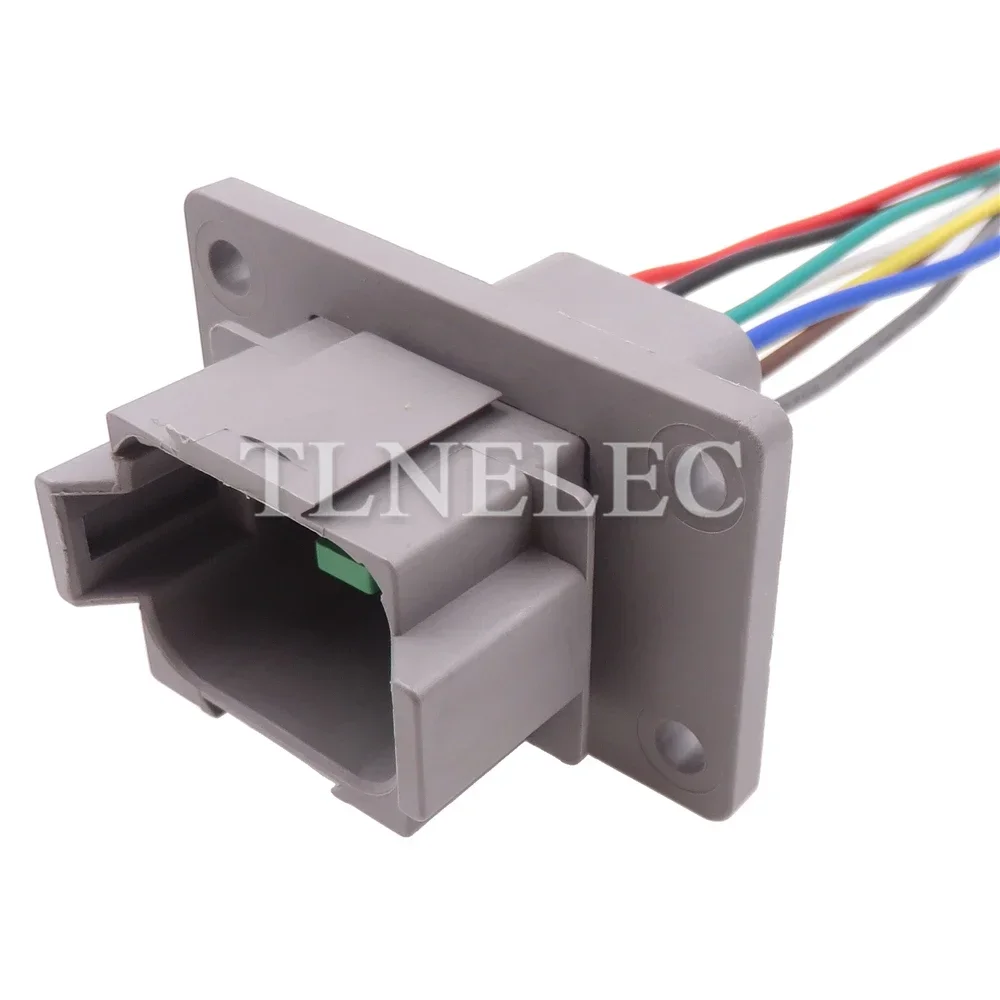 8 Pin Way Automobile Large Current Sealed Plug with Wires Auto Power Connector With Flange Car Wire Cable Socket DT04-8P-L012
