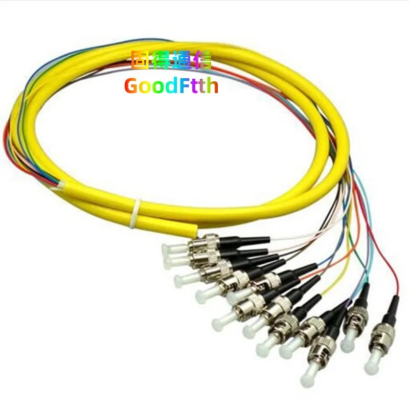 12 Core Fiber Pigtail ST/UPC SM 12Core Distribution Bundle Cable GoodFtth