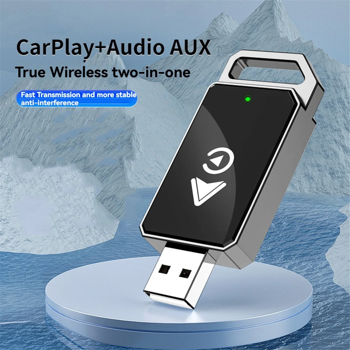 N84R Беспроводной адаптер Carplay 2 в 1 для IOS Android Auto Smart USB Box Адаптер Smart Plug and Play Dongle Bluetooth WiFi A