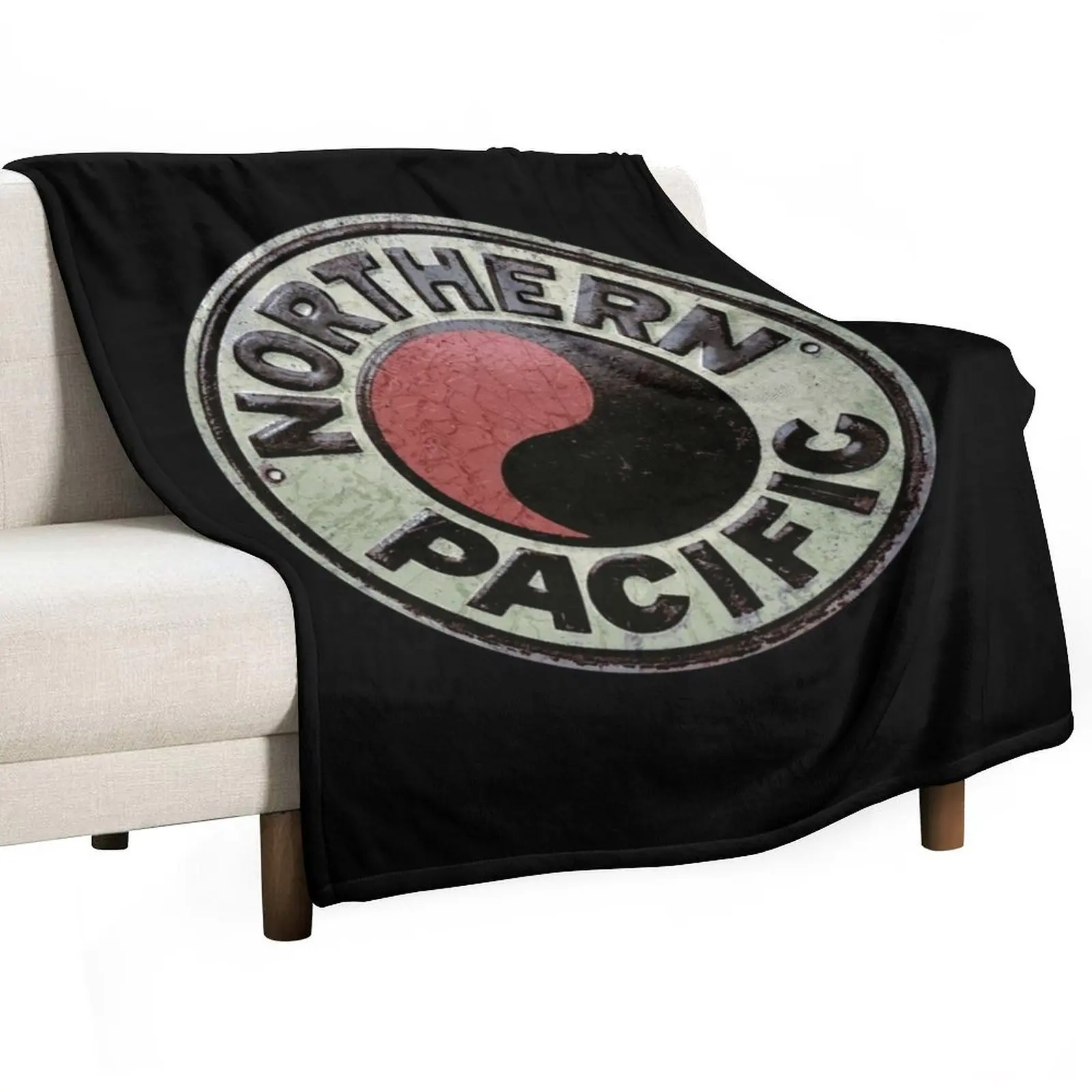 Northern Pacific Railroad USA Throw Blanket Tourist Decorative Sofas halloween Soft Big Decorative Beds funny gift Blankets