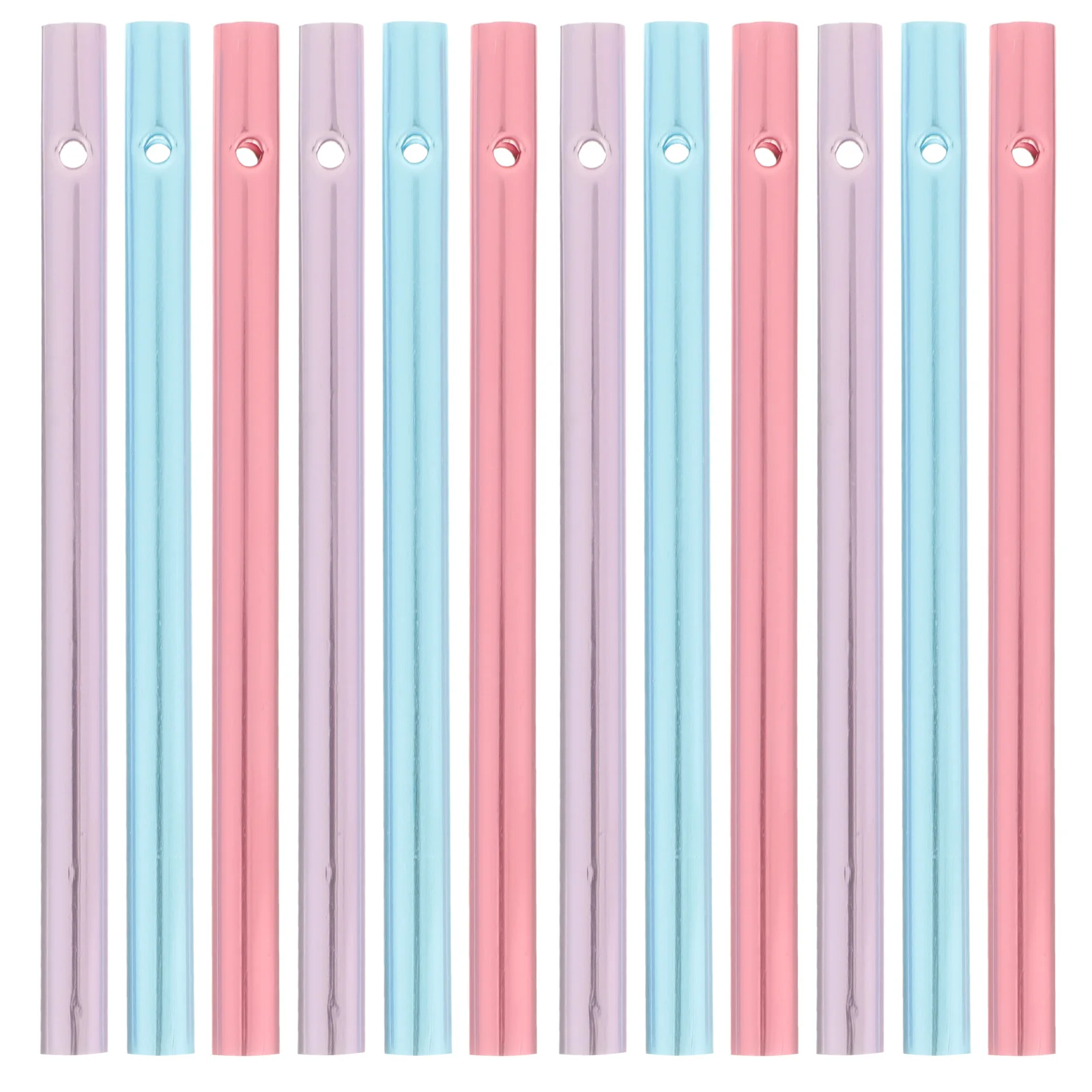 

12Pcs Metal Wind Chime Tubes DIY Wind Bell Tubes Pre-Drilled for Easy Hanging Garden Yard Porch Decoration Pleasant Sound