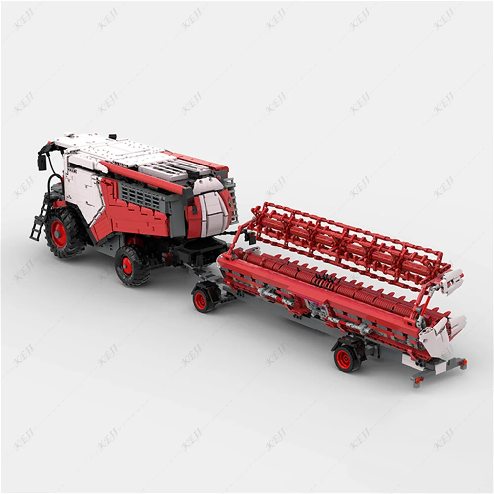 6965PCS KEJI RC Combine Harvester and Header Engineering Vehicle Building Blocks Bricks Kits Toys Christmas Gifts MOC-71485