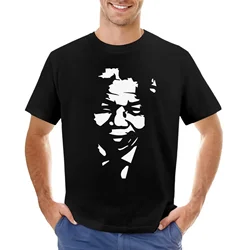 fashion heavyweight vintage Summer Round Collar streetwea Nelson Mandela T-Shirt summer tops sublime tops anime Men's t-shirts