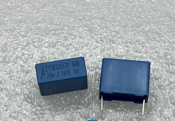 30pcs/lot Original EPCOS film capacitor 39NF 1KV 393J 0.039UF 1000V 5% 17.5X7.6X13.3mm P:15MM free shipping