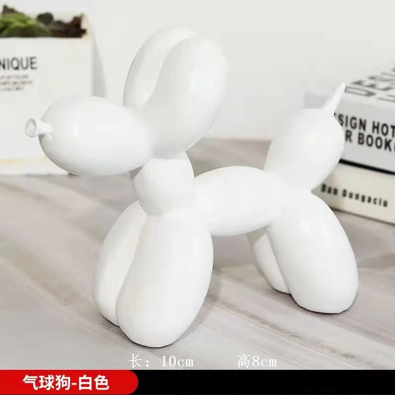 Matte Ballon Hund Nordic Figur Tiere Statue Skulptur Kuchen Kunst galvanik Kleine Rutschfeste dekorationen leben Dessert Party