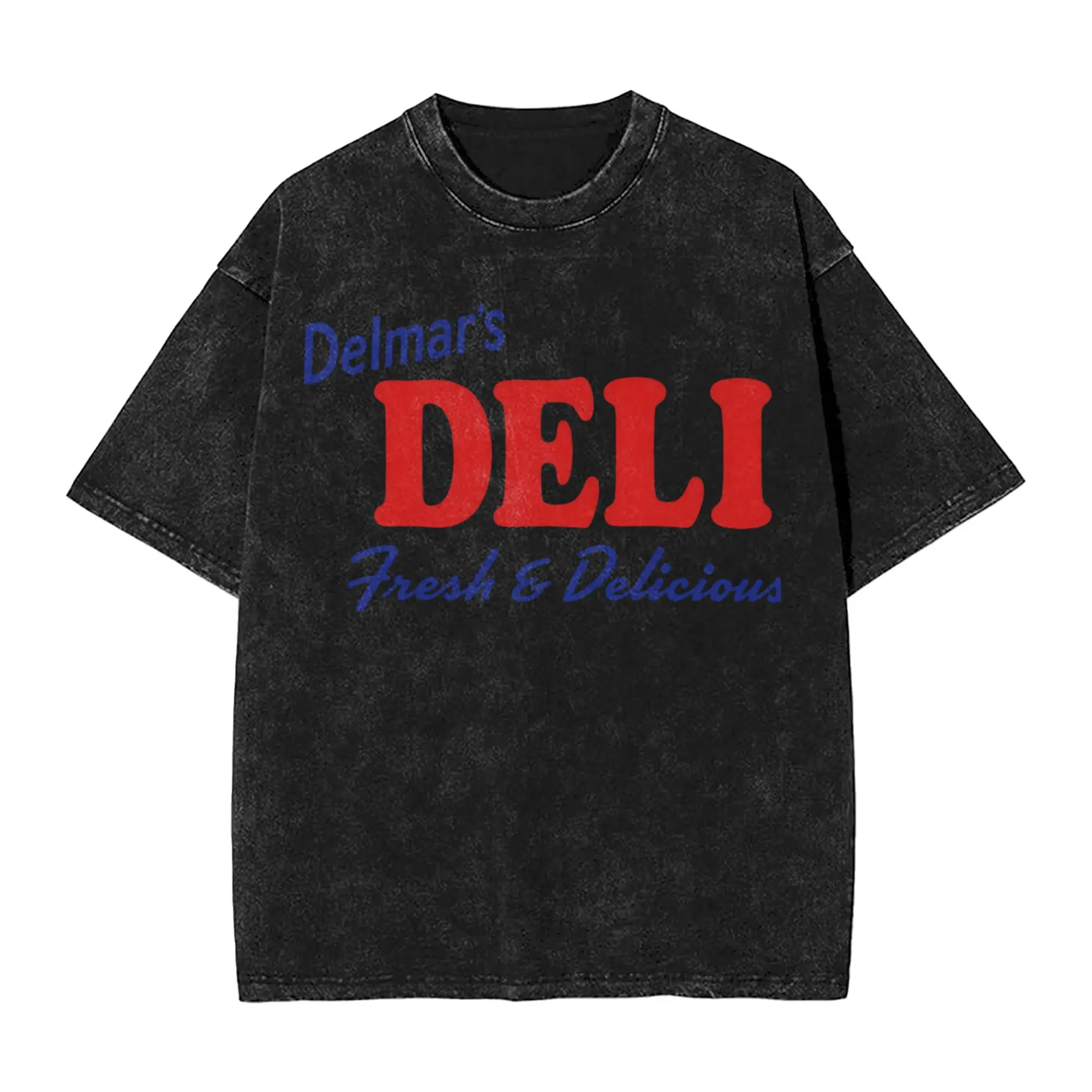 Summer Peter Parker's Delmar's Deli  Washed T Shirt Merch Harajuku T-Shirt  Men Women Tee Shirt