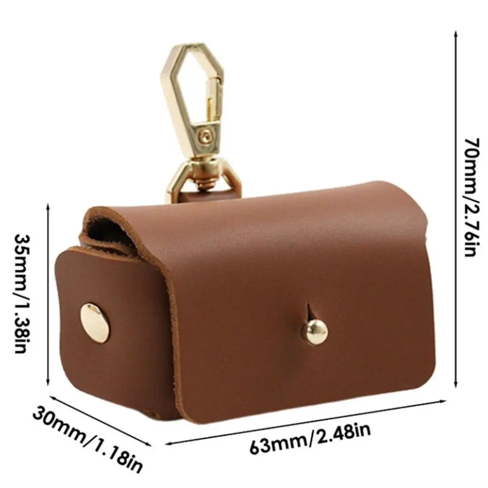New PU Leather Ring Jewelry Bag Solid Color Anti Lost Dog Ring Bearer Mini Ring Holder Storage Box for Dog Collar
