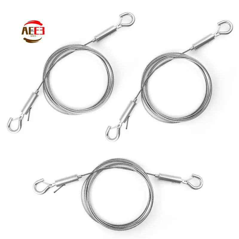 AEE3-3Pcs Stainless Steel Wire Rope Stainless Steel Picture Hanging Wire Heavy Duty Picture Wire Mirror Hanging