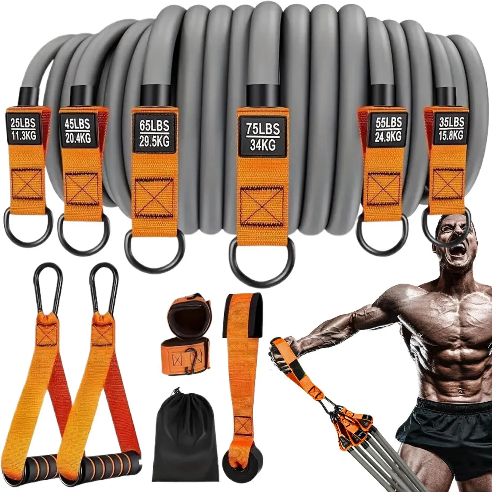 

Band For Exercise Strength Bands Non-Slip Portable Strap Strength Training Equipment For Physical Home Outdoor Pilates