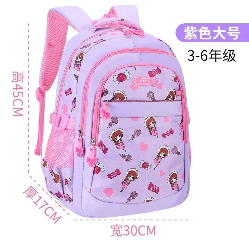 Bolso de hombro escolar con ventilación, mochila ligera resistente al desgaste de alta capacidad, protección Espinal, tendencias de moda, niño lindo