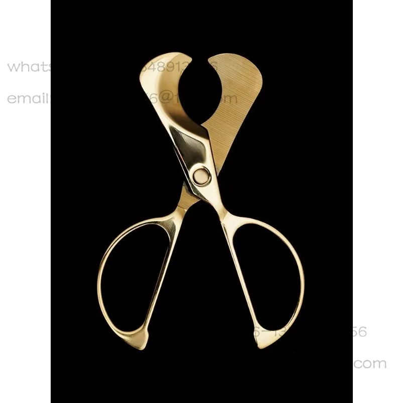 Hand-held Cigar Scissors, Stainless Steel, Portable, Spot Fast Shipping