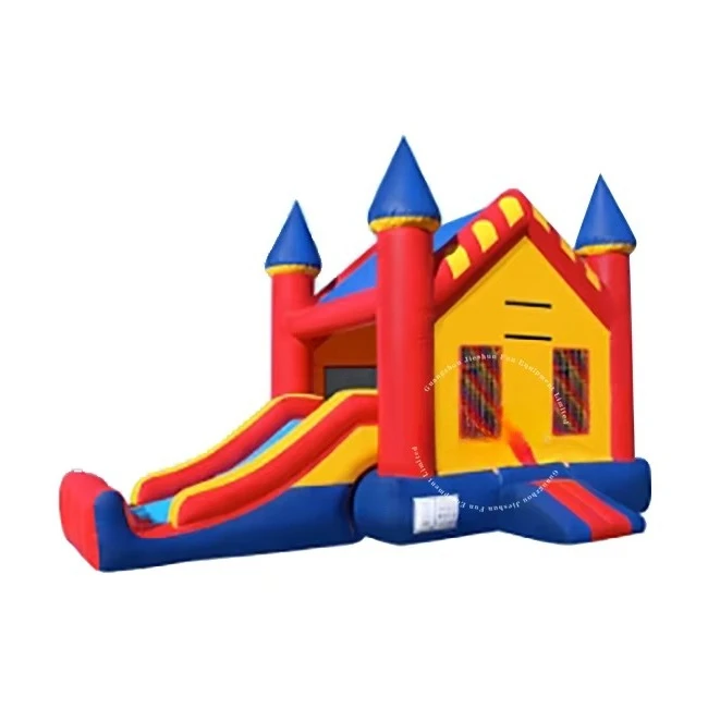 Hot Sale 3 in 1 Home Use Courtyard Inflatable Jumping House Slide Inflatable Castle with Water Pool for Party Rental