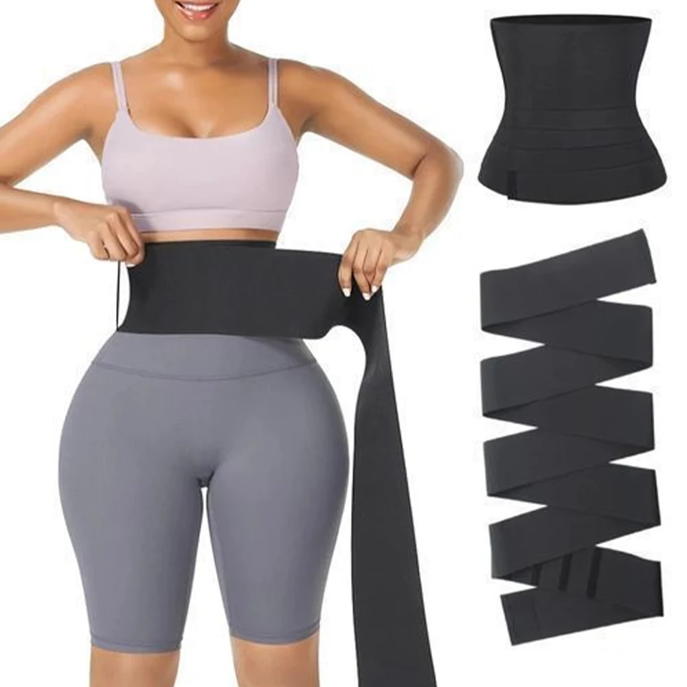 Cinta Modeladora Preta Leve e Respirável, Reduz Barriga, Suporte Médio para Usar Sob Roupas