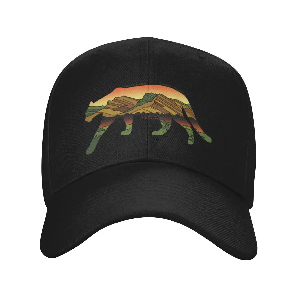 Fashion Mountain Lion With Cheyenne Mountain baseball cap Fine Workmanship Cap For Women
