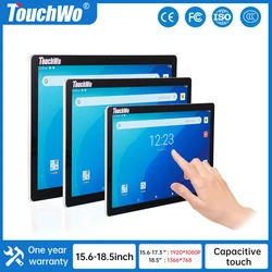 15.6/17.3/18.5 Inch All In One Touch Panel Industrial Pc Android 11 Window 10 Hdmi Wall Mount Touchscreen Waterproof Monitor