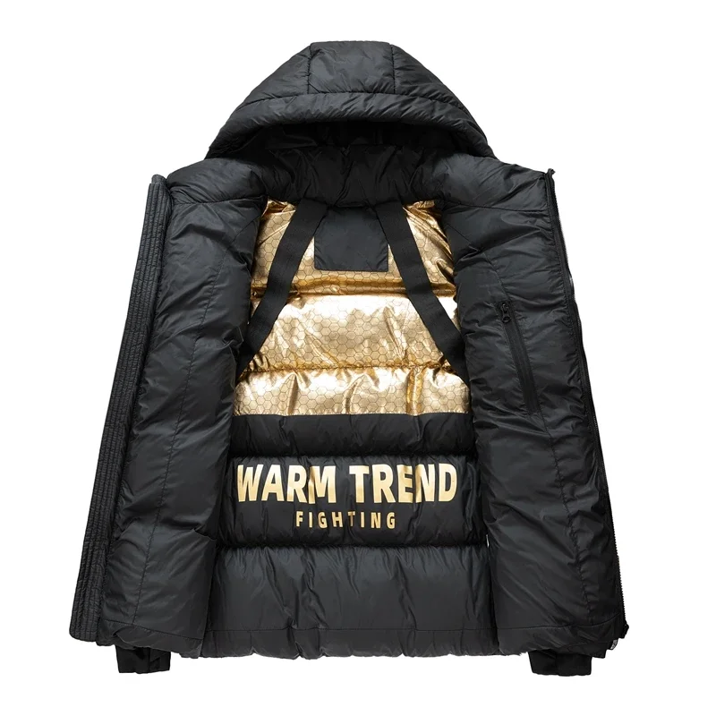 

Men Casual Loose Thicken Warm Mens Parkas Solid Stand Collar Mens Womens Winter Jacket Parkas Winter Windproof Fashion WarmCoat