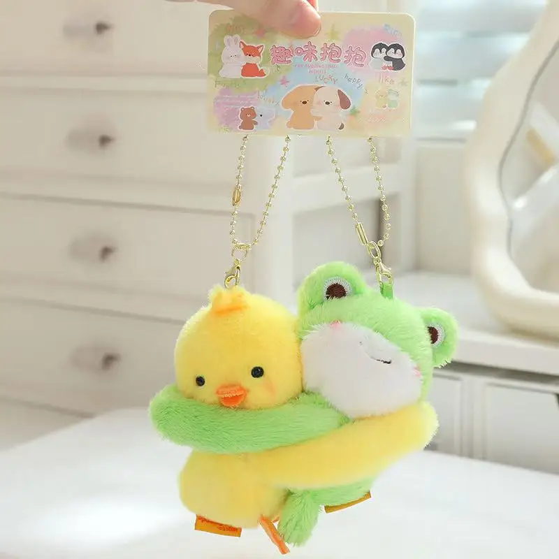 10cm Simulation New Hug Animal Pendant Doll Stuffed Plush Toy Cartoon Anime Cute Pillow Children's Birthday Gift Fun Doll