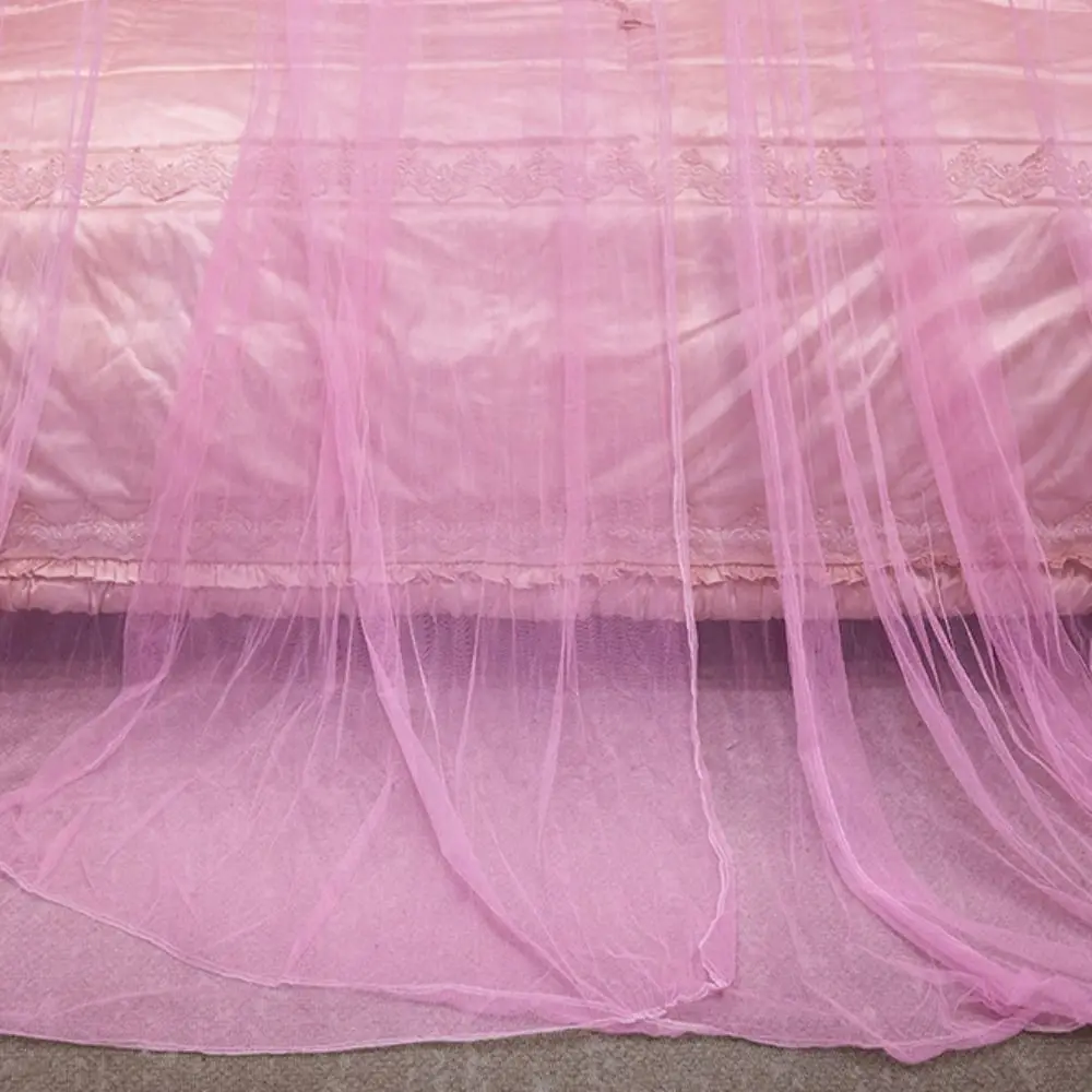 Romantic Lace Hanging Princess Mosquito Net Anti-bug Fine Mesh Bed Canopy Large Space Reusable Bed Curtain Girls Room